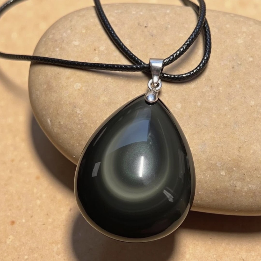 Skye | Anhänger aus Obsidian Oeil Céleste