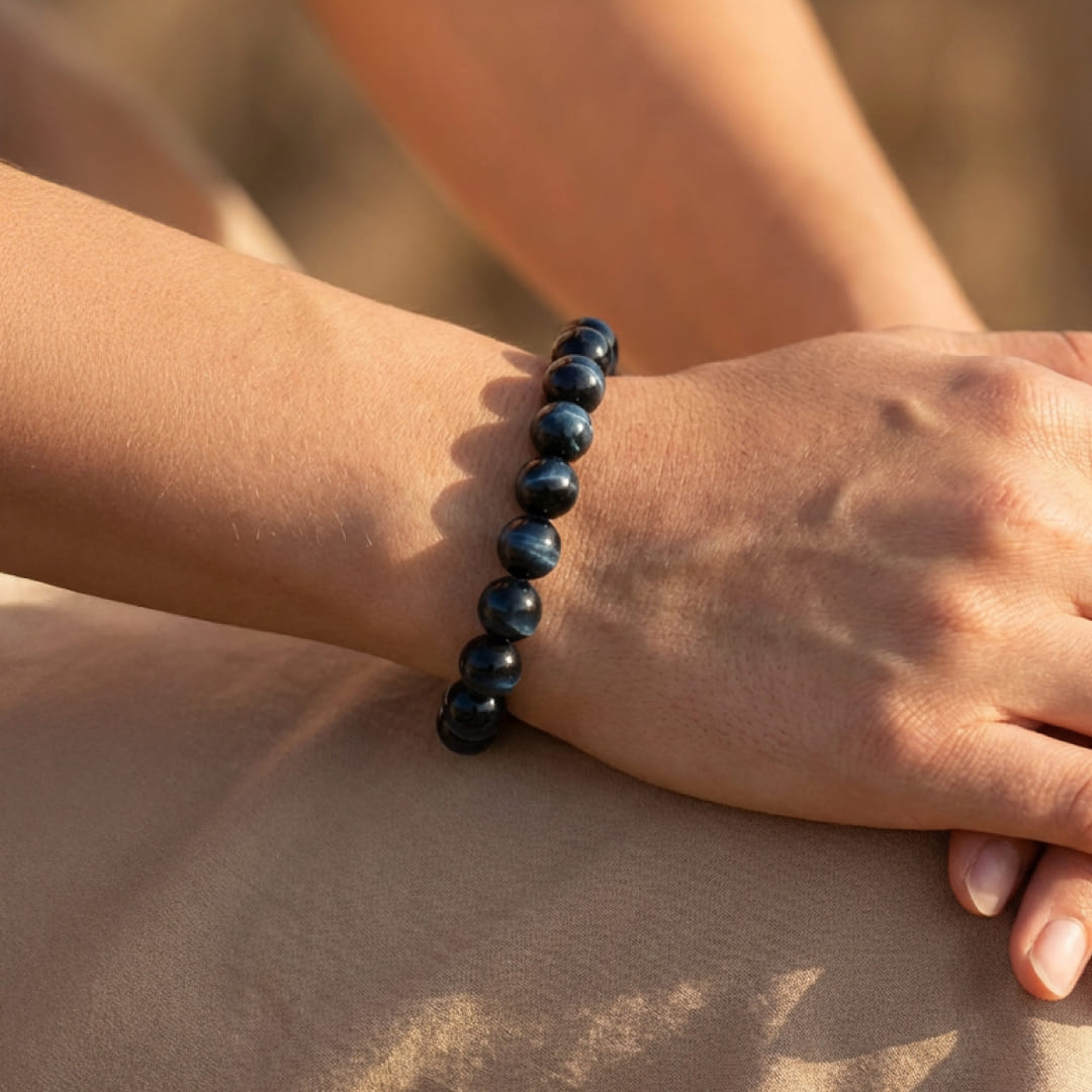 Talia | Armband "Schutzengel" aus Falkenauge