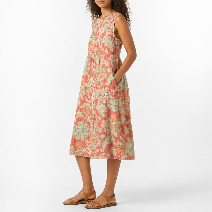 Javiera | Kleid mit Vintage-Blumenmuster
