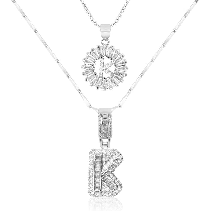 Primrose | Initialen-Halsketten mit 14k Diamanten (2 Stück)