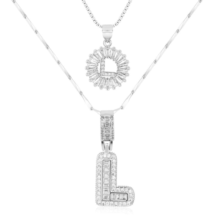 Primrose | Initialen-Halsketten mit 14k Diamanten (2 Stück)