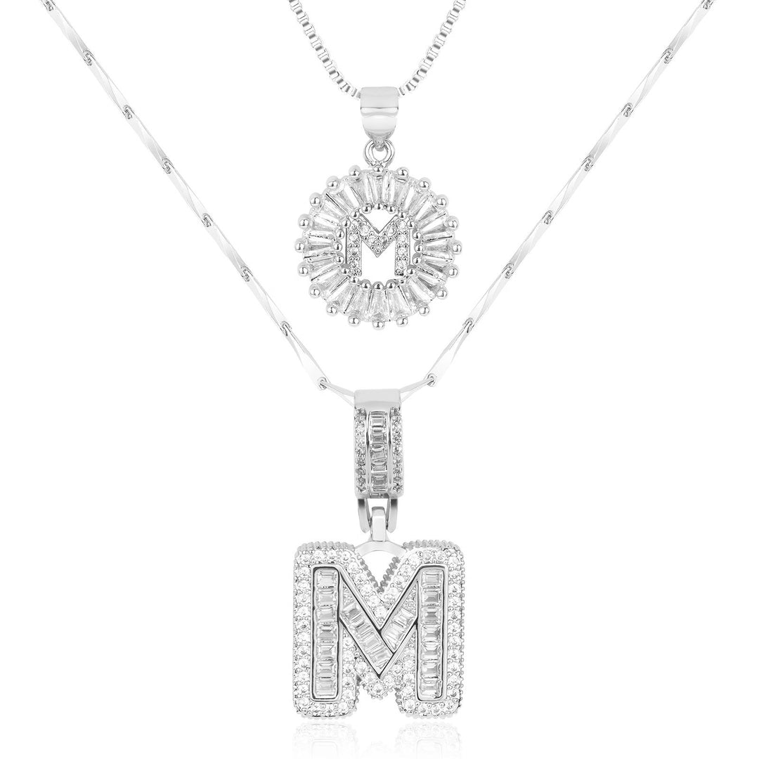 Primrose | Initialen-Halsketten mit 14k Diamanten (2 Stück)