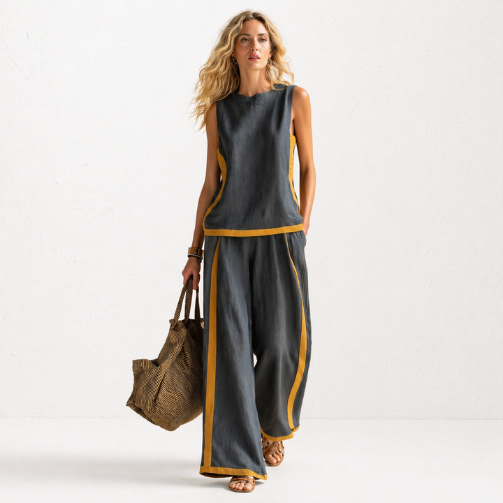 Meadow | Bequemes und elegantes Leinen- und Baumwollset