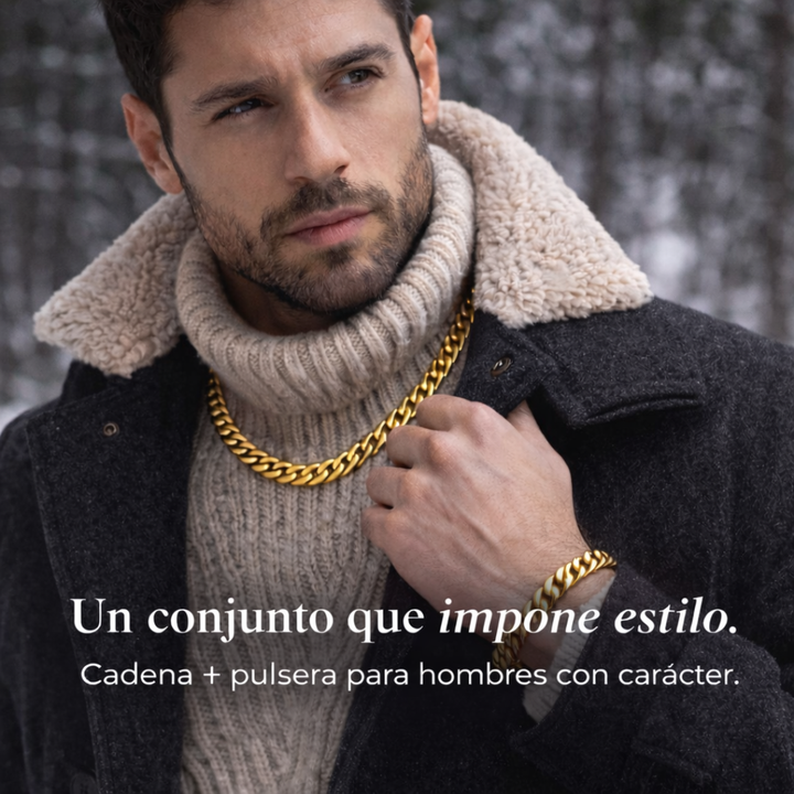 Reid | Set aus Kette und Armband für Männer mit kühnen Stil