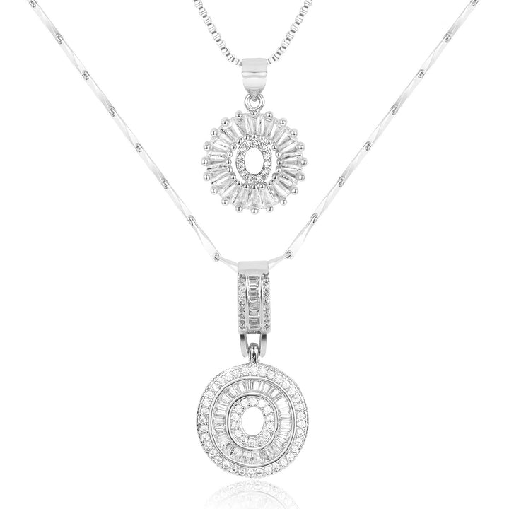 Primrose | Initialen-Halsketten mit 14k Diamanten (2 Stück)
