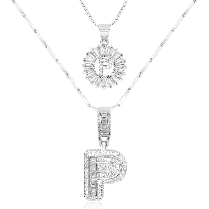 Primrose | Initialen-Halsketten mit 14k Diamanten (2 Stück)