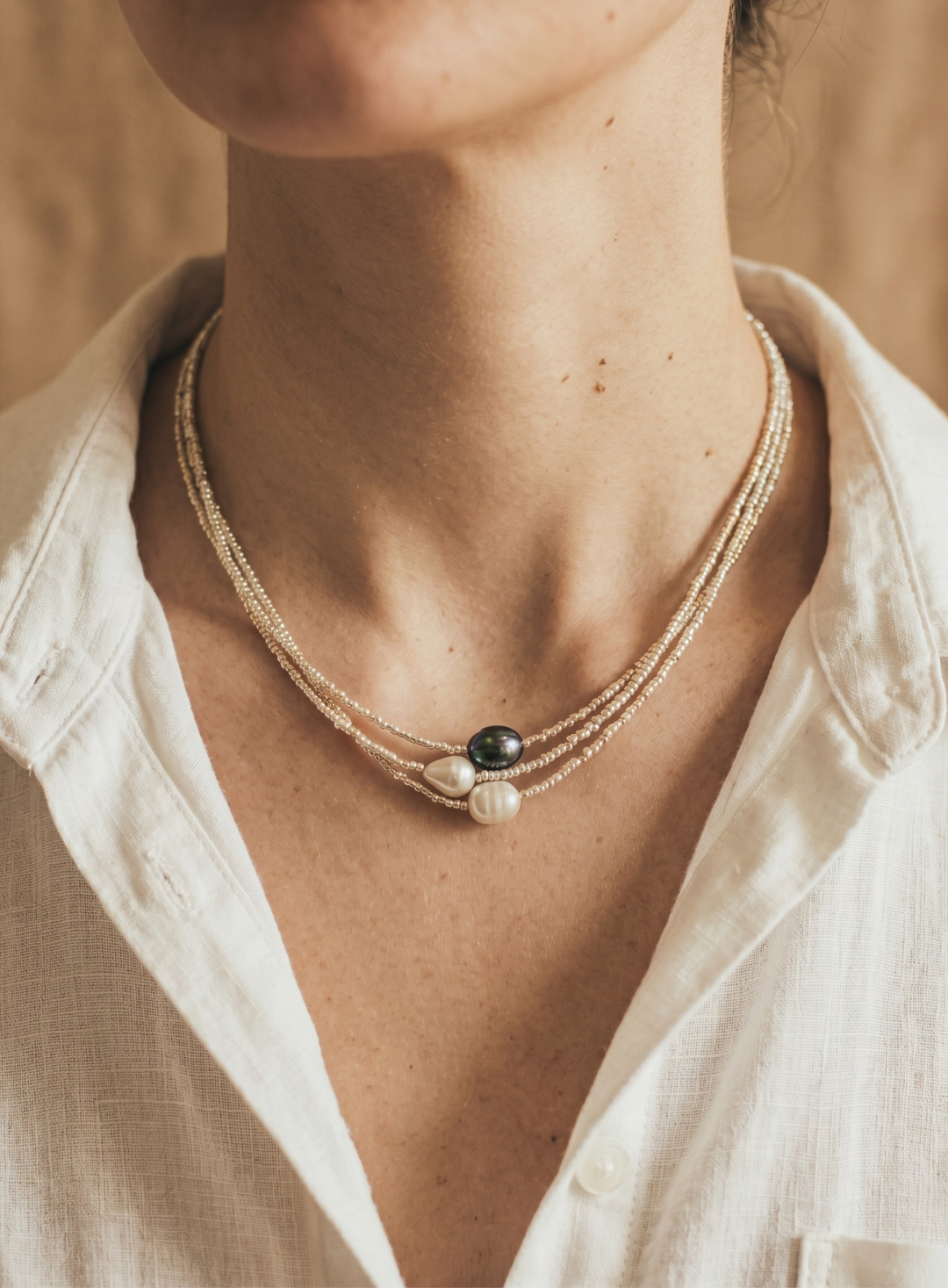 Quinira | Perlen-Harmonie Halskettenset
