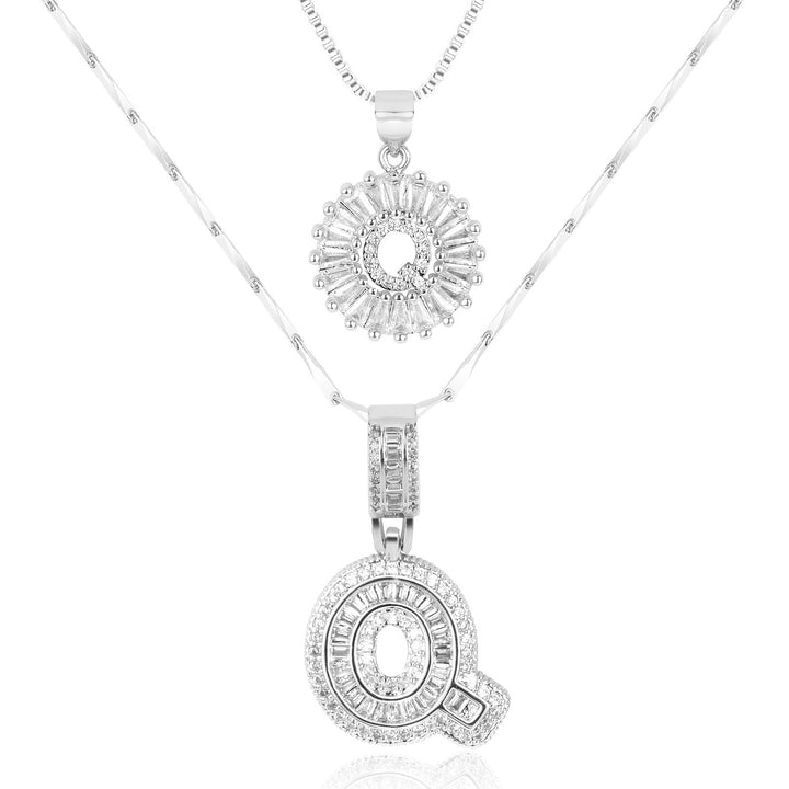 Primrose | Initialen-Halsketten mit 14k Diamanten (2 Stück)