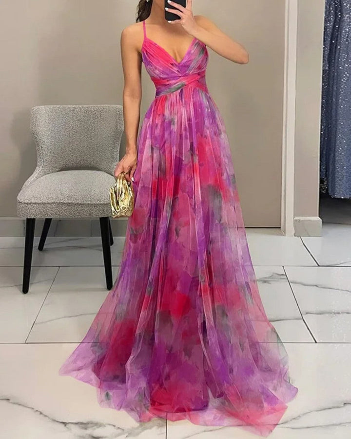 Orelavine | Maxi Kleid mit elegantem floralem Design