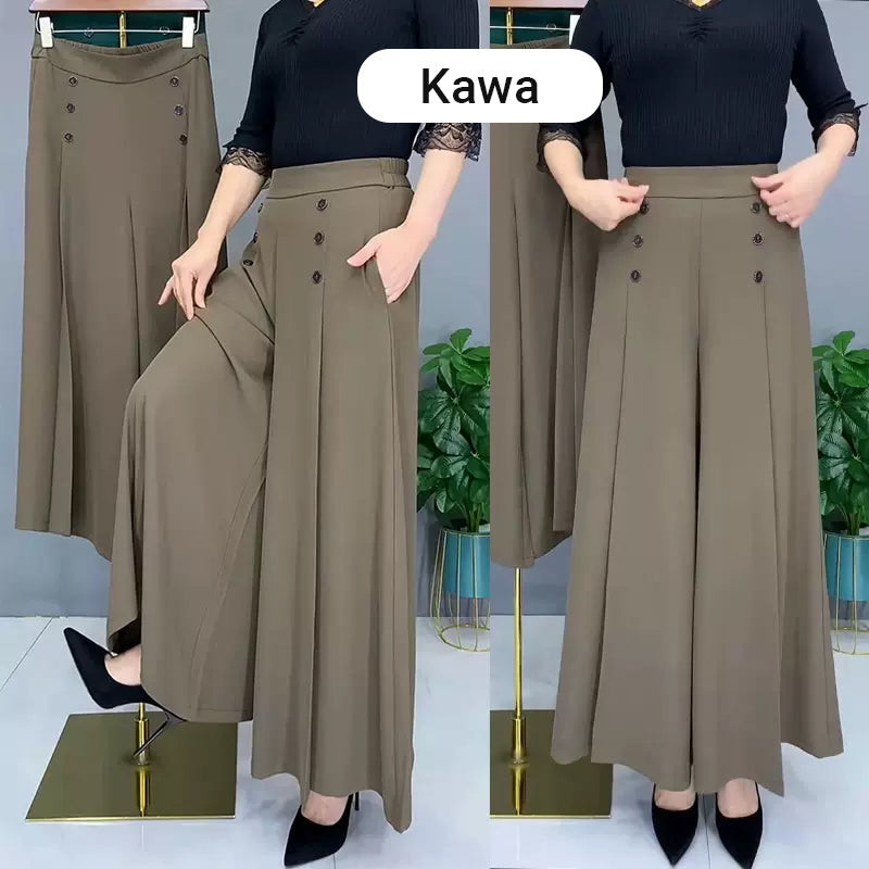 Ansira | Elegante, weit geschnittene Plissee-Hosen