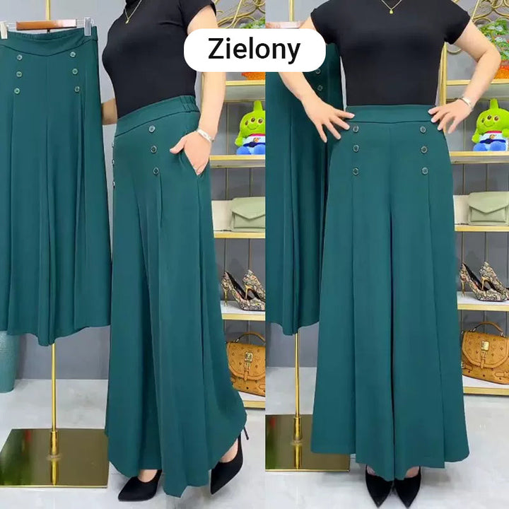 Ansira | Elegante, weit geschnittene Plissee-Hosen