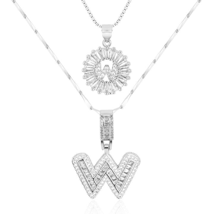 Primrose | Initialen-Halsketten mit 14k Diamanten (2 Stück)