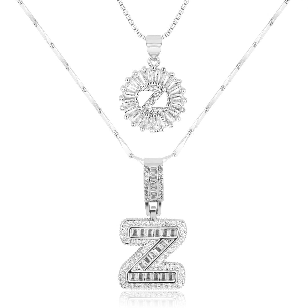 Primrose | Initialen-Halsketten mit 14k Diamanten (2 Stück)