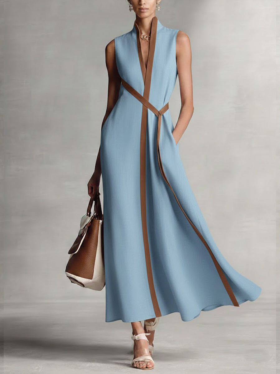 Bexley | Fließendes Maxikleid mit Wickeldesign