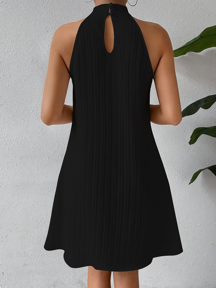 Alora | Kurzes Boho-Kleid mit Spaghetti-Trägern und Vertikalen Streifen