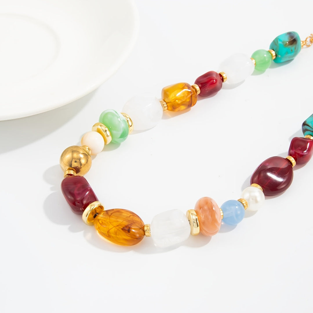 Ixothyn| Bohemian Halskette aus Perlen mit Vintage-Design und handwerklichem Stil