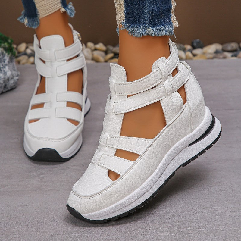 Falira | Bequeme, leichte Sandalen mit Keil und seitlichem Reißverschluss