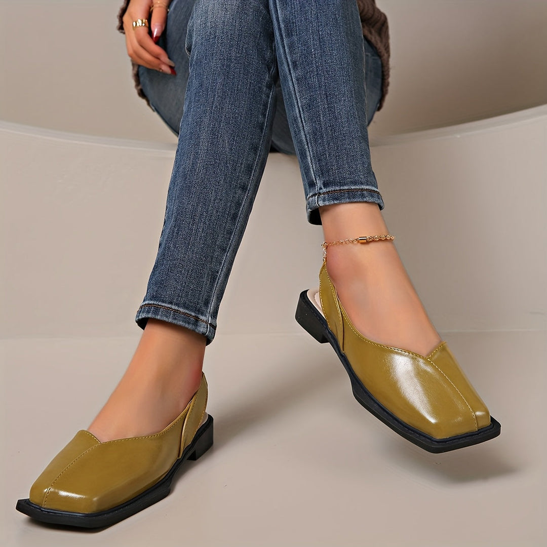 Darya | Elegante Sandalen mit Blockabsatz und quadrater Spitze