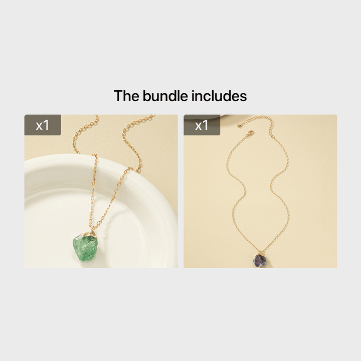 Taria | Minimalistische Halskette mit unregelmäßigem Anhänger aus 14K vergoldetem Material