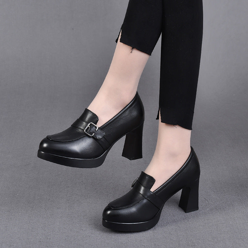 Odette | Vielseitige Leder-Schuhe mit Absätzen