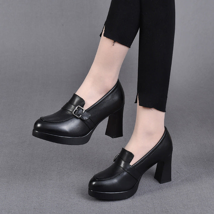 Odette | Vielseitige Leder-Schuhe mit Absätzen