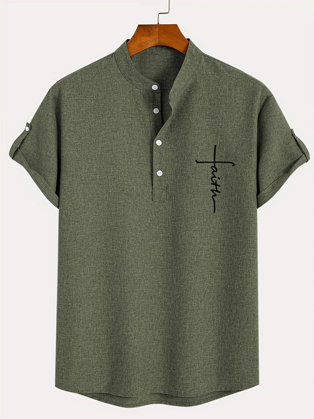 Hayes | Elegantes Kurzarmhemd mit Stehkragen