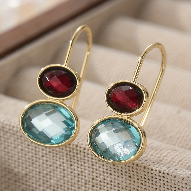 Perla | Ovalhängende Ohrringe mit Elegantem Handwerkdesign