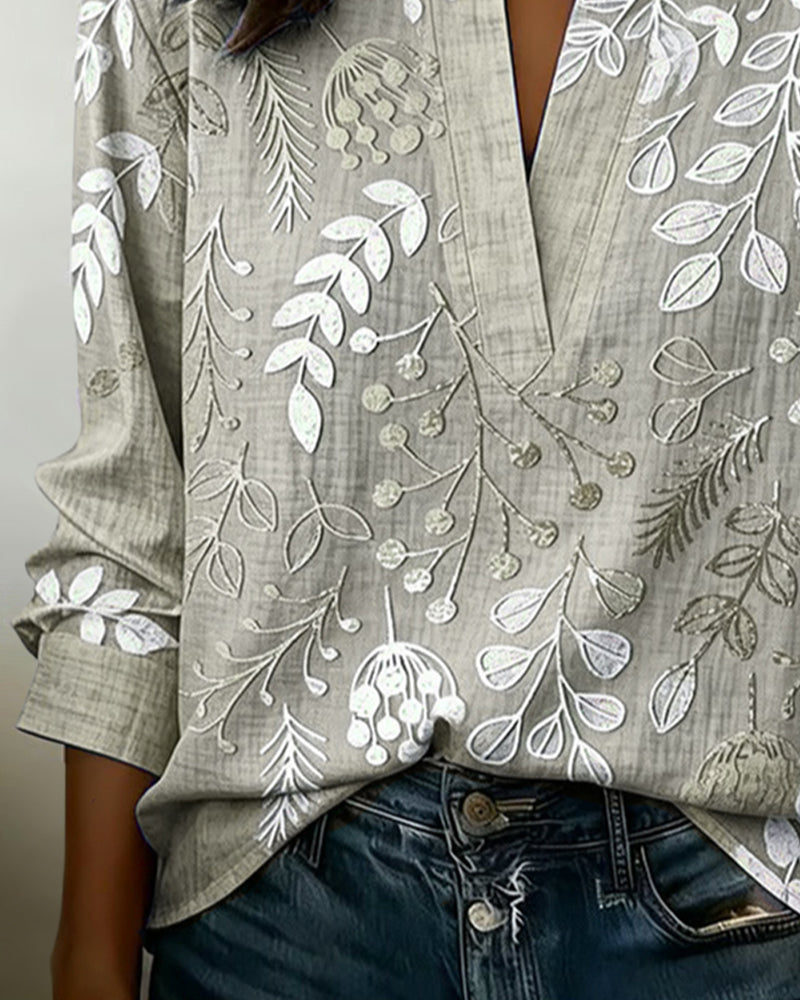 Kenzie | Bluse mit sanftem V-Design