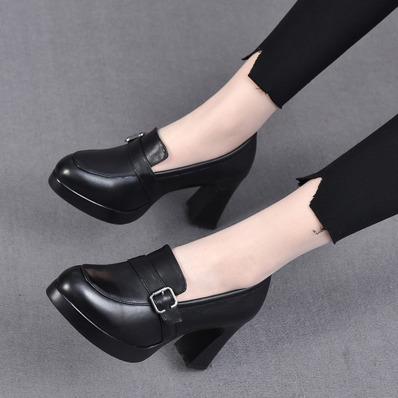 Odette | Vielseitige Leder-Schuhe mit Absätzen