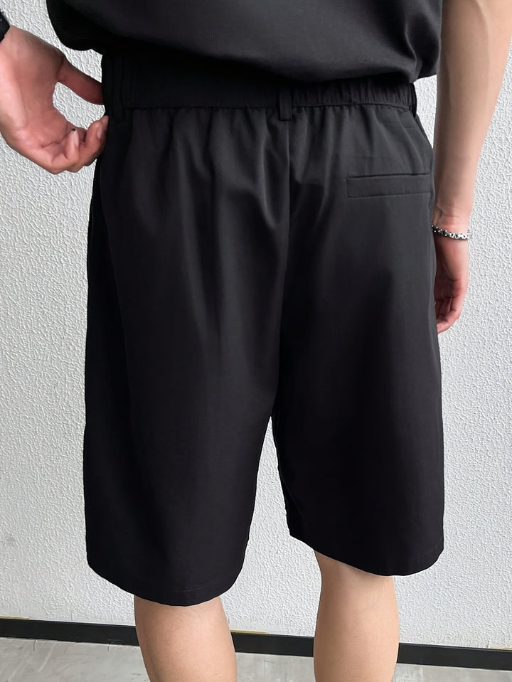 Evoxine | Modische, Plissierte Shorts für Herren im Casual-Stil