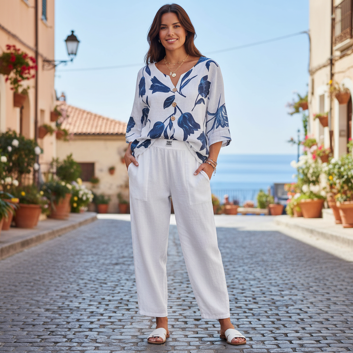 Jolirae | Elegantes bedrucktes Kleid mit bequemem Schnitt und lässigem Stil