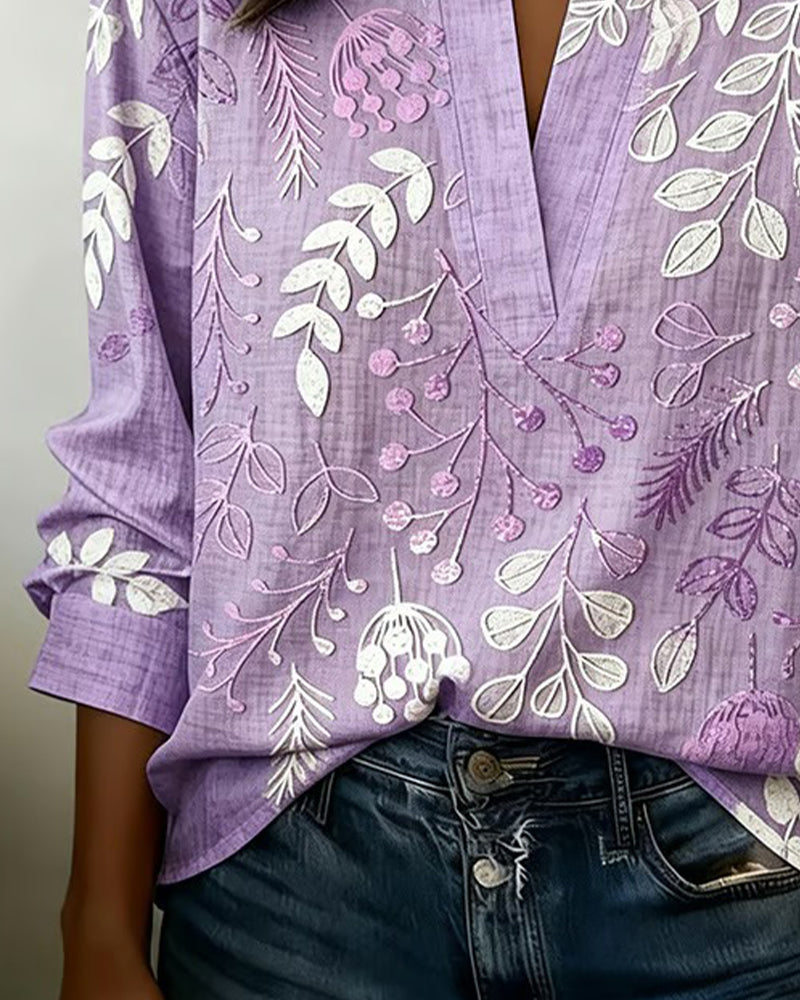 Kenzie | Bluse mit sanftem V-Design