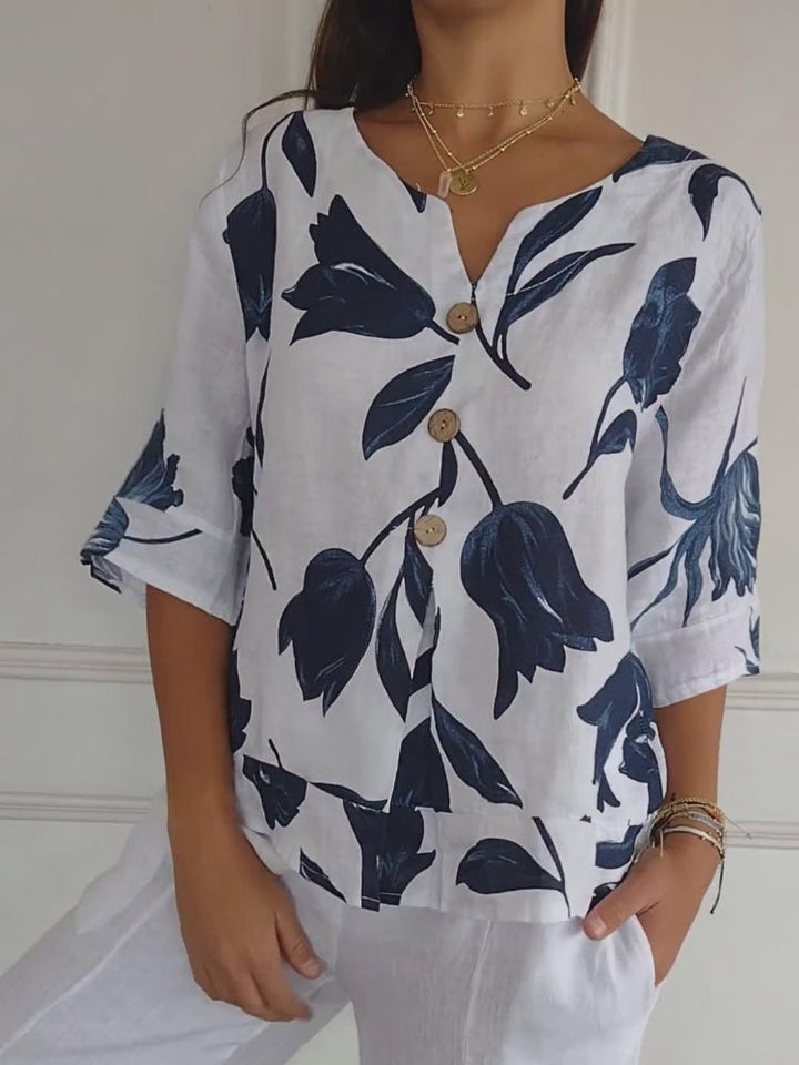 Jolirae | Elegantes bedrucktes Kleid mit bequemem Schnitt und lässigem Stil