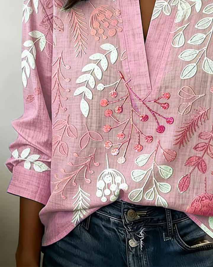 Kenzie | Bluse mit sanftem V-Design