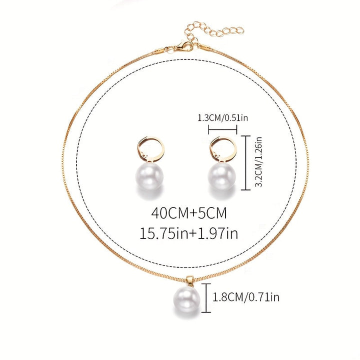 Isara | Schmuckset mit eleganten Perlen und raffiniertem Finish