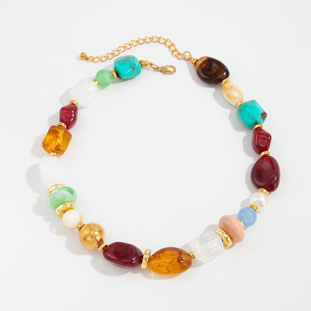 Ixothyn| Bohemian Halskette aus Perlen mit Vintage-Design und handwerklichem Stil