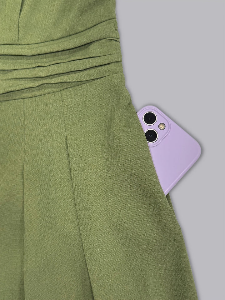 Juveth | Eleganter Ein-Schulter-Overall mit Weitem Bein und Definierter Taille