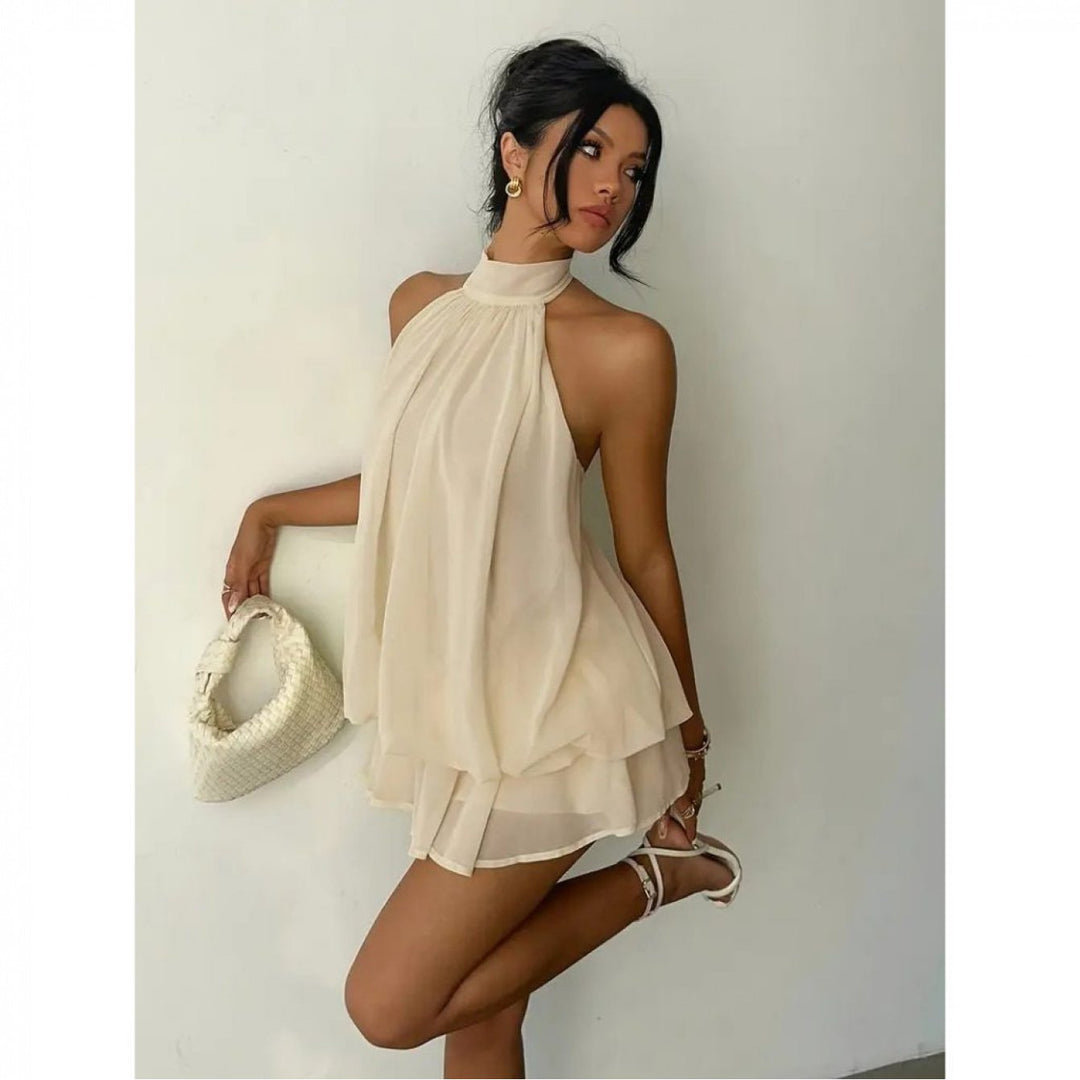 Meara | Elegantes Halterkleid für Sommerferien