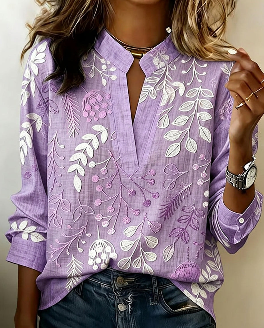 Kenzie | Bluse mit sanftem V-Design