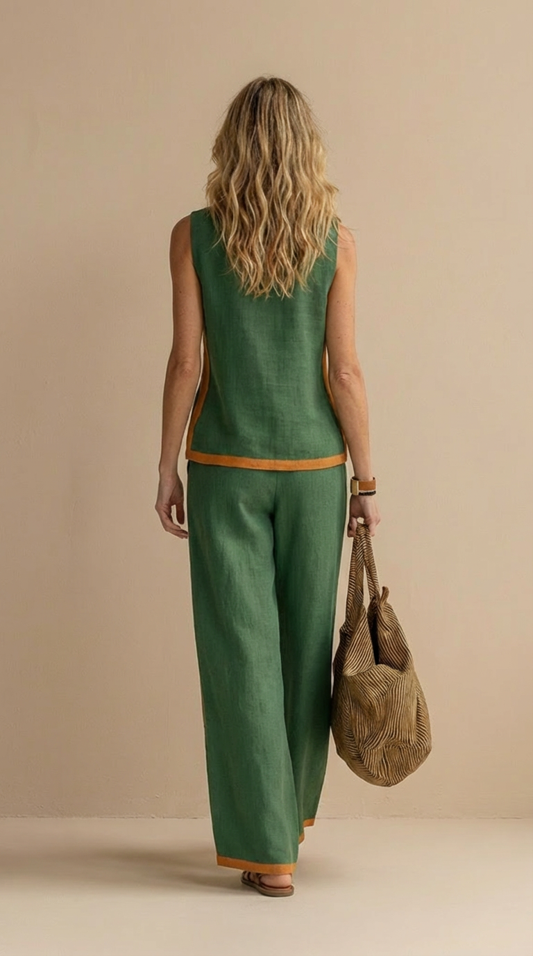Meadow | Bequemes und elegantes Leinen- und Baumwollset