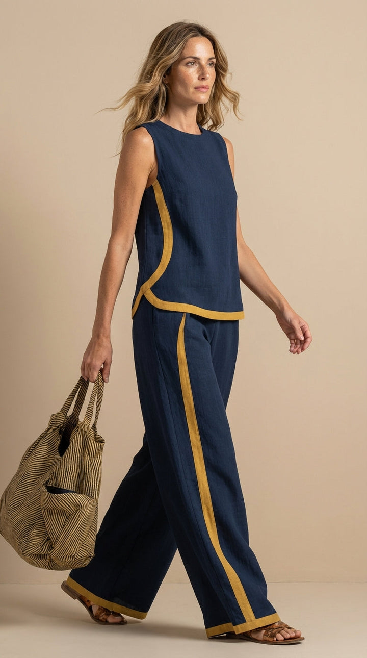 Meadow | Bequemes und elegantes Leinen- und Baumwollset