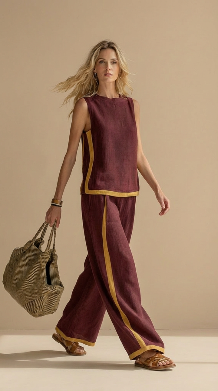 Meadow | Bequemes und elegantes Leinen- und Baumwollset