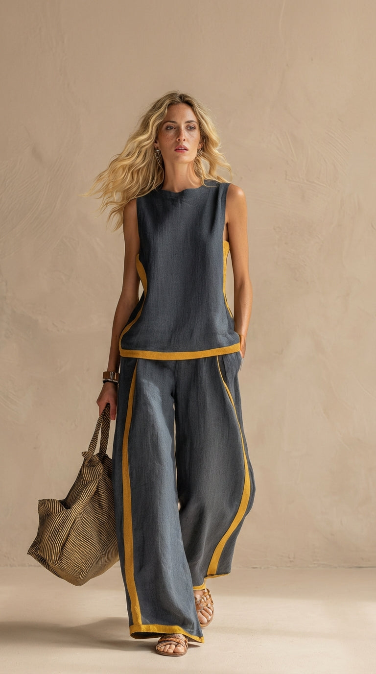 Meadow | Bequemes und elegantes Leinen- und Baumwollset