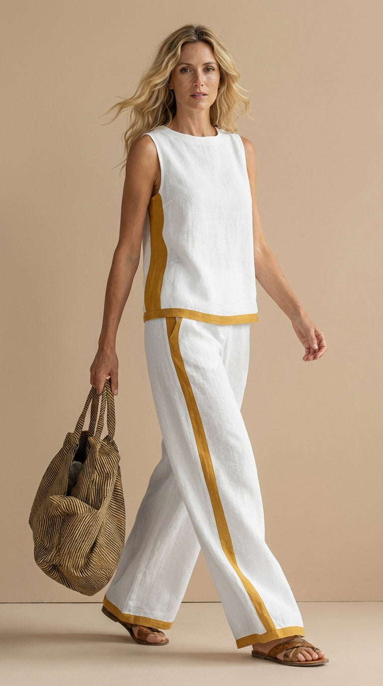 Meadow | Bequemes und elegantes Leinen- und Baumwollset