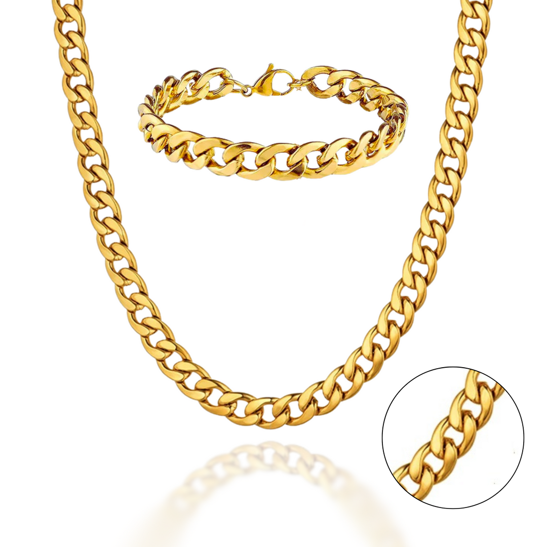 Reid | Set aus Kette und Armband für Männer mit kühnen Stil